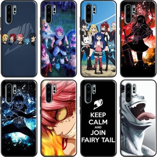 Anime Fairy Tail Case For Huawei P20 P30 P40 Lite P Smart 2019 2021 Nova 5T Honor 20 Pro 8A 8X 9X 10i Coque