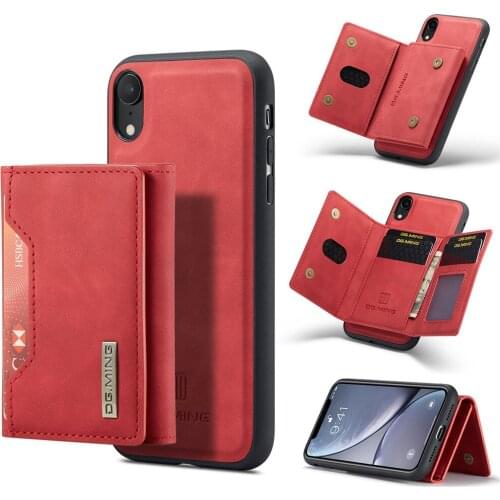 Case For iPhone XR Flip Luxury Magnetic Leather Wallet Phone Cover For Credit Card Slot Stand Full Cover For iPhone XR