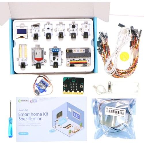 For micro:bit Smart Home Kit / microbit Board, For Kids Programming Education(Temperature ,Sound Sensor , Servo ect), MB0017 -8