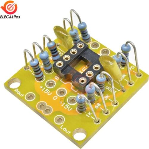 Dual Potential Operational Amplifier Board Module DC Preamplifier Amplification Empty Board OP-AMP NE5532 OPA2134 OPA2604 AD826