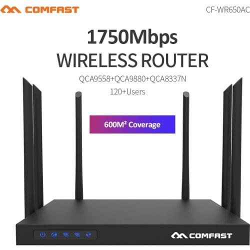 Comfast CF-WR650AC 1750Mbps Wireless Dual Band Gigabit WiFi Router 802.11ac 2.4G & 5G USB2.0 Enginering AC Manage router