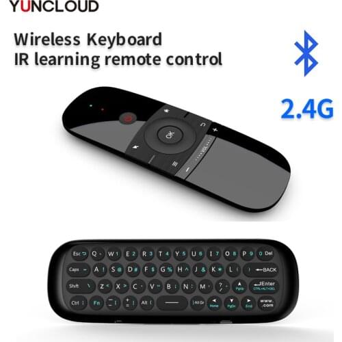Fly Air Mouse Voice Remote Smart Home W1 Wireless Bluetooth Keyboard Bluetooth IR Learning Remote Control For Android TV Box/TV