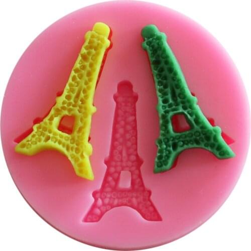 Eiffel Tower Shape Silicone Mold Fondant Silicone Moulds For Cake Decorating Tools Cake Mold Chocolate Mould 3D Candy Cake Tools