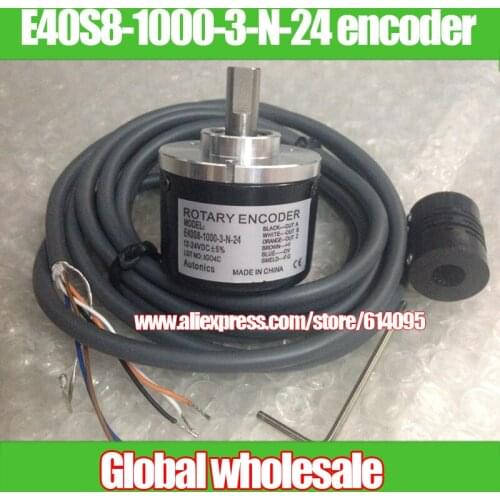 1pcs E40S8-1000-3-N-24 optical encoder for Autonics / 1000P/R pulse encoder / 12V-24Vphotoelectric speed encoder
