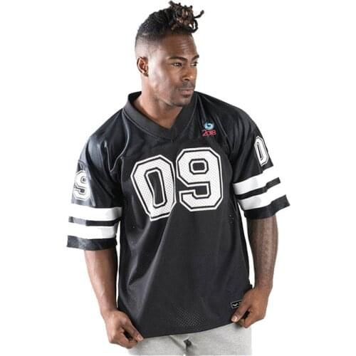 Oversized t shirt men clothing summer mesh top Basketball football training v-neck jersey Fitness tees casual tshirt print shirt