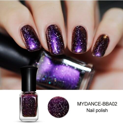 Holographic Nail Polish Mirror Effect Chameleon Varnish Nail Gel Polish Glitter Lacquer S55