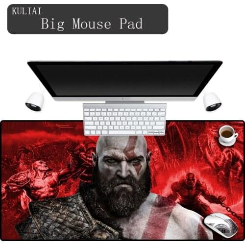XGZ 900 400 Keyboard Gaming Mouse Pad God of War Office Decoration Desk Mat Rubber Edge Control Comics Pink Computer MousePad