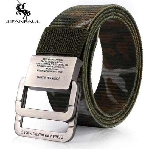 JIFANPAUL Metal Multifunctional Buckle for Outdoor Sports, New Tactical Belt, Military High-quality Nylon Mens Training