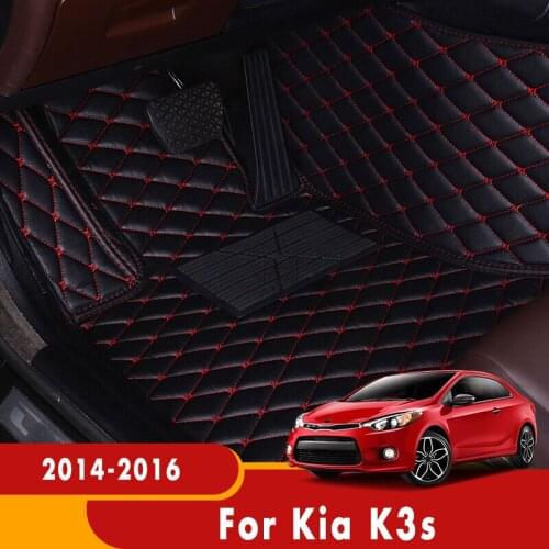 Car Floor Mats For Kia K3s 2016 2015 2014 Carpets Waterproof Foot Pads Rugs Auto Custom Styling Interior Accessories Cover Parts