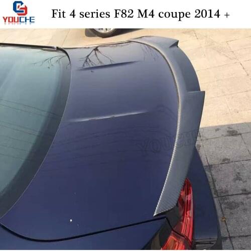 M4 F82 Carbon Fiber Material Rear Trunk Spoiler For BMW M4 Coupe 2014 - present M4 Style Boot Wing Spoiler Car Accessories