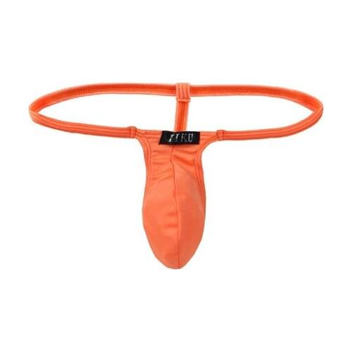 2018 Mens sexy ultra-thin ice silk thong adjustable T pants jockstrap gay underwear tangas