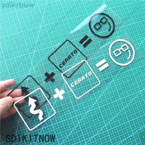 1pc Curve Smile Car Sports Decal Sticker Styling Windows Door Decoration For kia cerato k3 2 3 2017 2018 2019 2011 accessories