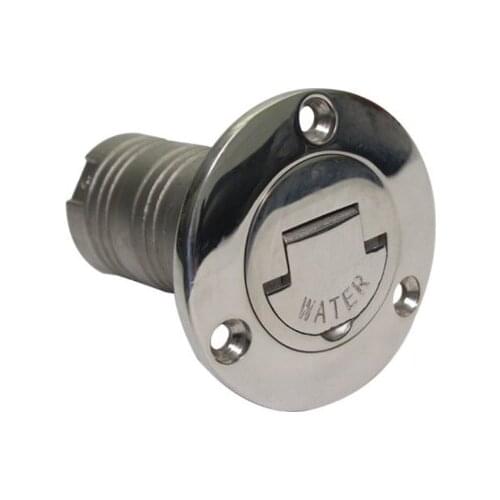 Marine Boat Water Deck Fill / Filler 1.5 Inch 38mm Flush Mount 316 Stainless Steel