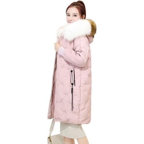 2019 Rushed Cotton No Slim Cotton Liner Thickening Girls Long New Heavy Seta Lead Cotton-padded Easy Winter Clothes Loose Coat