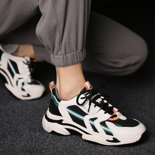 2021 Spring New Thick Bottom Internet Influencer Street Snap Breathable Casual Sneakers Ins Trendy Autumn