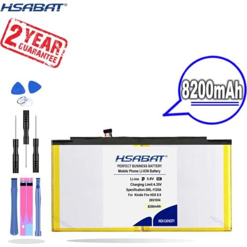 New Arrival [ HSABAT ] Battery for AMAZON GPZ45RW GU045RW Kindle Fire HDX 8.9 for AMAZON 26S1004-A 58-000059 S12-T3-D