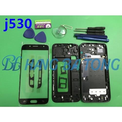 NEW Original Full Housing Case Back Cover+Front Screen Glass Lens+Tools For Samsung Galaxy J5 2017 J530 J530F Complete Parts