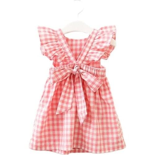 2-6 Years High Quality Summer Girl Dress 2021 New Floral Cotton Solid Draped Ruched Kid Children Clothing Girl Princess Dresses