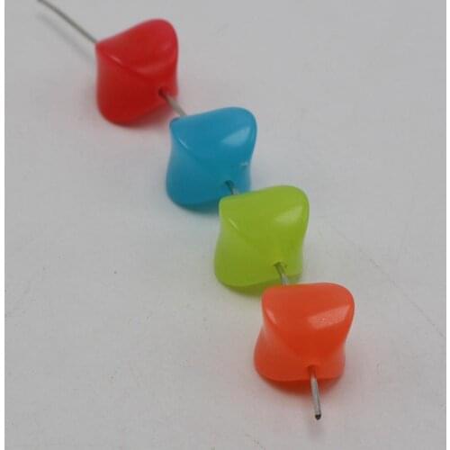 Move over photo to zoom 100-Mixed-Jelly-Color-Acrylic-Concave-Cube-Beads-10mm-Kids-Crafts thumbnail 1 100-Mixed-Jelly-Color-Ac