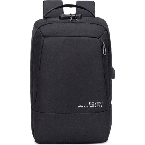 Casual Backpack Fashion Wear Travel 15.6 Inch Computer College Bag Solid Color