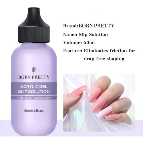BORN PRETTY 60ml Nail Slip Solution Gel Polish Quick Building UV Gel Extension Nail Gel Acrylic varnish Nail Art Tool