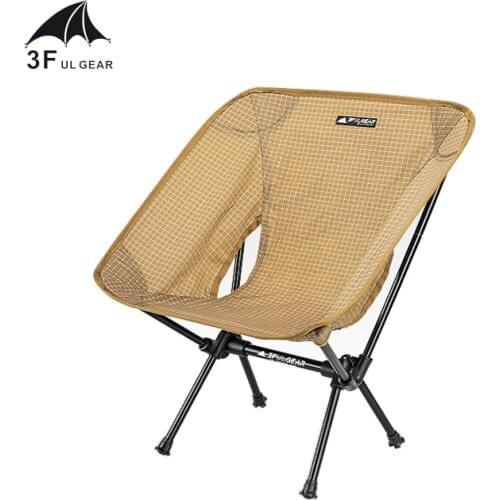 3F UL GEAR Fishing Chair Ultralight Portable Folding Camping Chair Foldable Beach Picnic Chair Collapsible Hiking