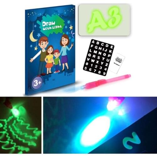 A3 LED Luminous Drawing Board Toy Newborn Baby Graffiti Doodle Drawing Tablet Painting Toys for Children Christmas Gift