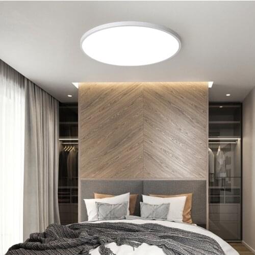 Ultra Thin LED Panel Ceiling Lamp for Bedroom 6/9/13/18/24w Indoor Ceiling Lighting for Aisle Balcony AC85-265V Home Lights