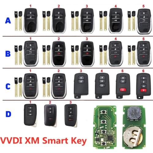 Xhorse VVDI XM Smart Key Universal Remote Control For Toyota 8A work with KEY TOOL Plus Max VVDI2 VVDI Mini