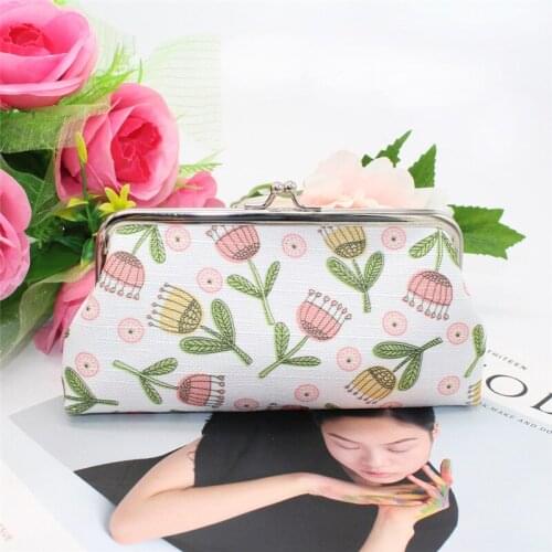 1PC 2020 Cotton Fabric Women Small Wallet Lovely Coin Purse Card Holder Coin Purse High Quality Clutch Handbag Bag Mini Wallet