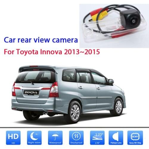 170° 1080P HD Vehicle Rear View Camera For Toyota Innova 2013 2014 2015 Parking Camera Night Vision Waterproof high quality RCA