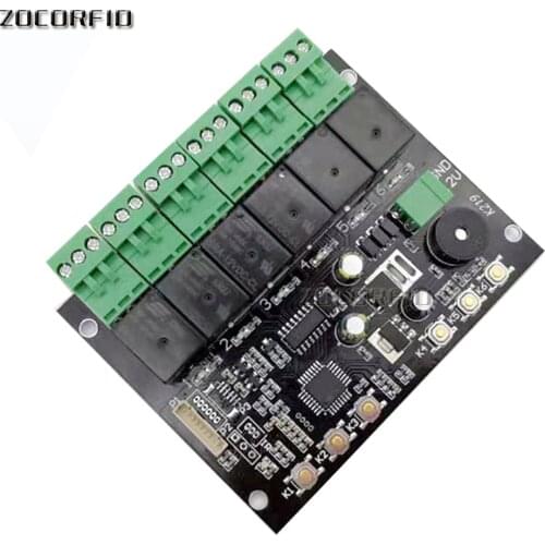 6 channel Fingerprint Identification Module Fingerprint Authentication Control Relay Module for Access Control