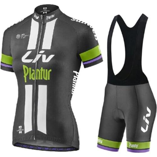 Free Shipping LIV Cycling Clothing Women 2021 Summer Bicycle Dress BIB Shorts Female Road Bike Jersey Set MTB Uniform Sport Kit