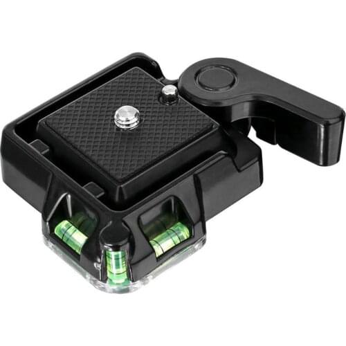 QR40 Camera Camcorder Quick Release Plate for DSLR Cam Tripod Monopod Ball Head Double-Safe Lock Bolt Firmly Locked