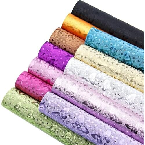 20*33cm Bump Butterfly Synthetic Leather Patchwork For Hair Bow Bag Wallet Phone Cover DIY,1Yc9928