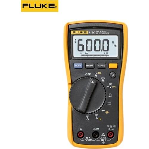 FLUKE 115C 116C 117C LDE Digital High Precision Professional Safety Multimeter Portable True RMS DC Current and Voltage Tester