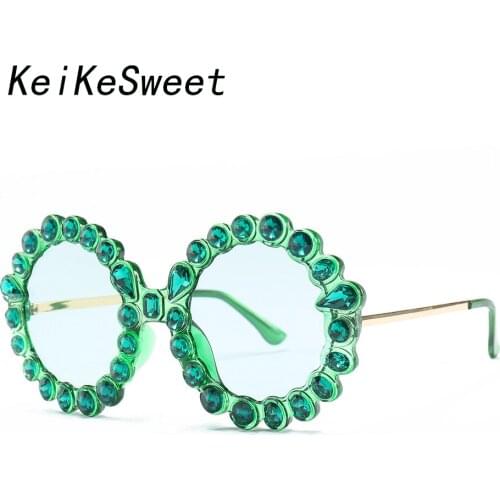 Женские солнцезащитные  круглые очки KeiKeSweet China At AliExpress
