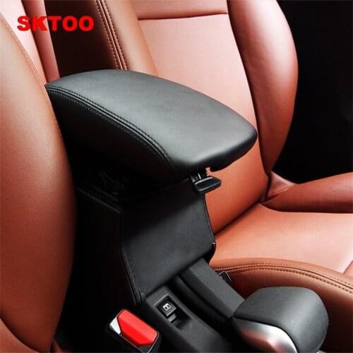 SKTOO For Peugeot 2008 armrests box / non perforated central storage box modification / upgrade version of the box
