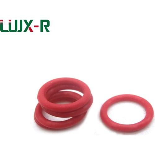 LUJX-R O Ring Seal 4mm Red Silicone Gasket Sealing Nox-toxic VMQ O-Ring Washer OD15/17/18/20/23/25/26/27mm O Ring Silicon