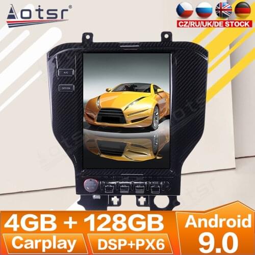 For Ford Mustang 2015 2016 2017 2018-2020 Android Radio Multimedia Car Cassette Recorder Stereo Player Tesla GPS Navi Head Unit