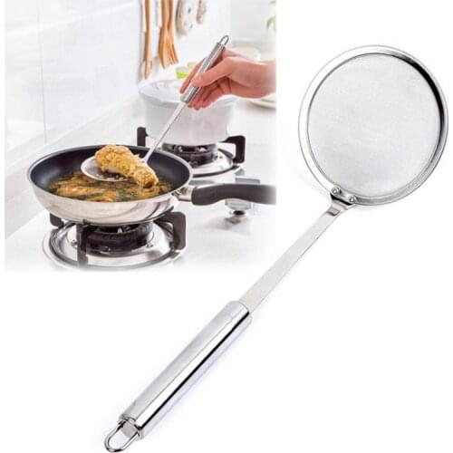 Multi-Functional Hot Pot Skimmer Spoon Stainless Steel Fine Mesh Food Strainer Skimming Grease And Foam