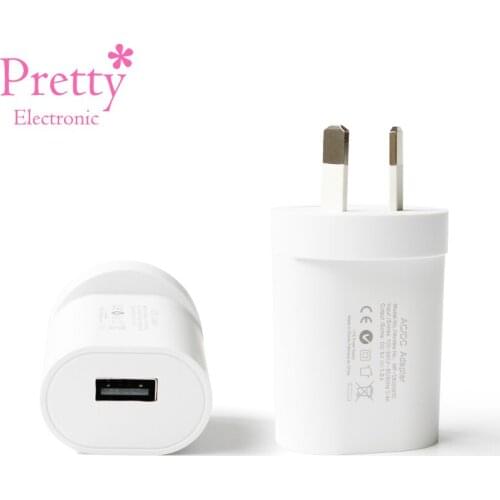 2 Pin AU Plug Wall USB Charger Adapter Travel charger Charging for Smart Mobile Phone 5V1A Charge Power Adaptor