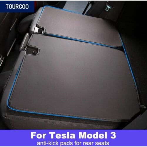 For Tesla Model 3 Rear Seat Non-slip Mat Car Interior Modification Protection Accessories