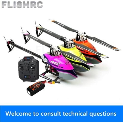 OMPHOBBY M2 V2 3D Flybarless Dual Brushless Motor Direct-Drive RC Helicopter with Remote Control
