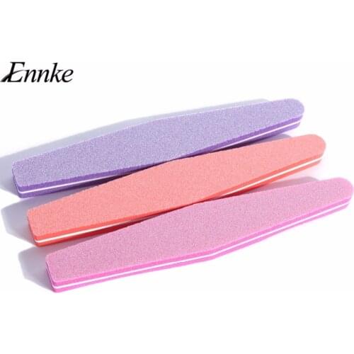 ENNKE 10Pcs/lot Nail Files Nail Buffing Stick Nail Art Manicure Care Buffer Sanding Sided Thick Stick UV Gel Polish Tools
