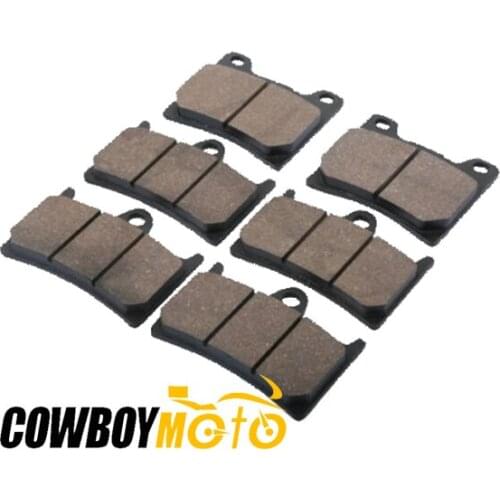 Motorcycle Front & Rear Brake Pads For Yamaha FZ8 2010-, XJR 1300 SP 1999-2001, YZF1000 THUNDERACE 1996-2001, YZFR1 YZF R1 2004