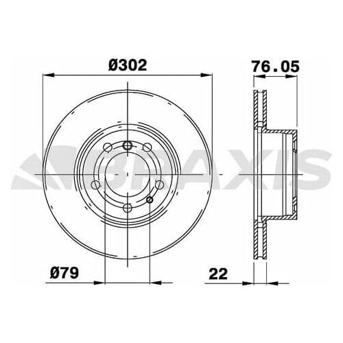 FRONT BRAKE DİSKİ BMW E34 E32 34111160936 BRAXIS AD0980