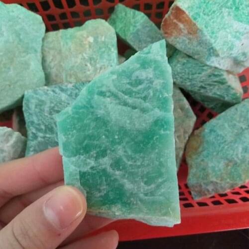 250Ct Natural African Green Amazonite Mineral Healing Crystal Rough Stones Raw Gemstones Ornaments Reiki Energy For Home Decor