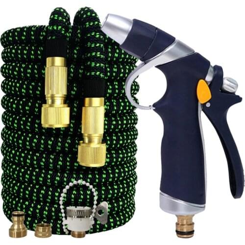High-Quality Garden Hose Flexible Magic Plastic Hose Telescopic High-Pressure Car Wash Hose With Spray Gun For Lawn Watering
