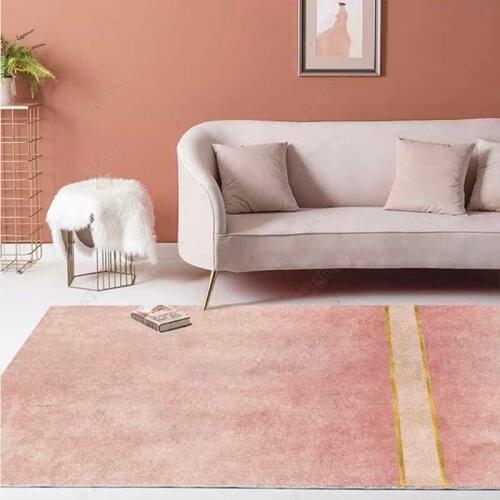 Nordic Wind Rug Contracted Carpet Bedroom Living Room Light Luxury Girl Rooms Tea Table Bedside Sofa Mat Large Area Of Household